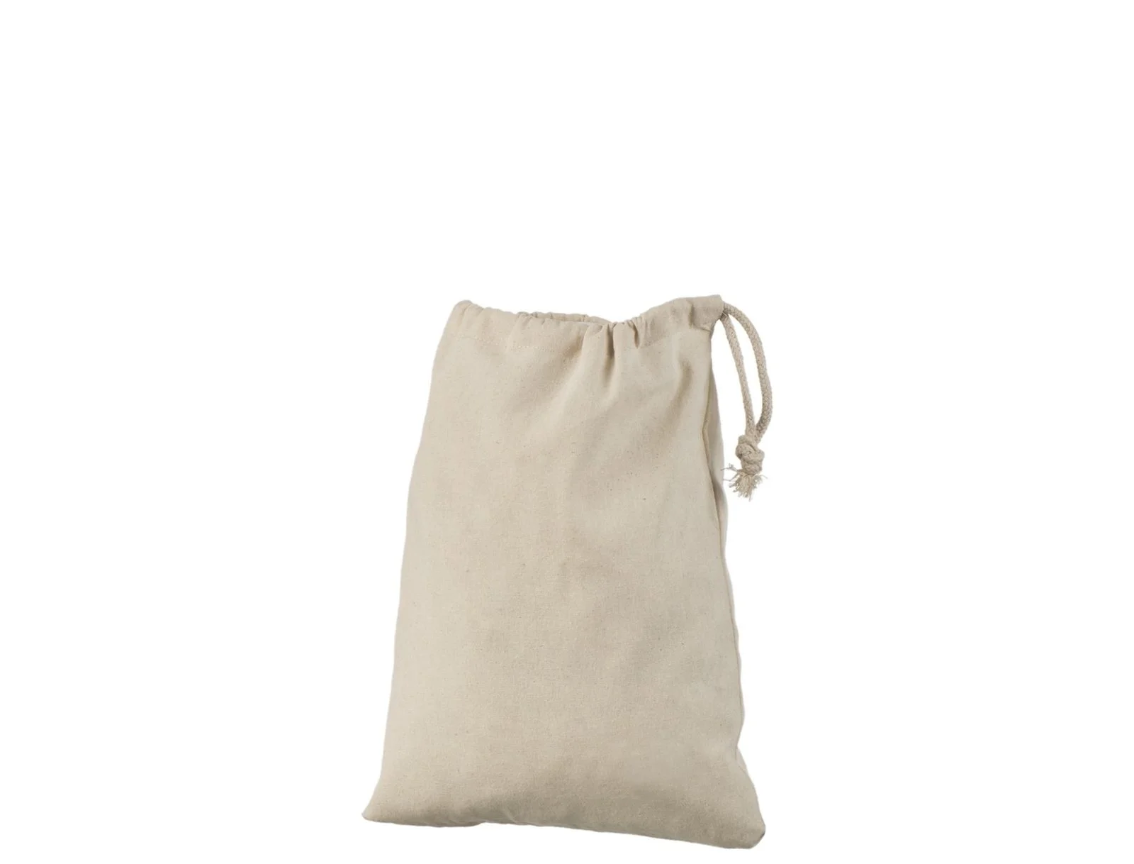 Cotton drawstring bag 140 g/m² 24 × 30 cm Natural, unprinted