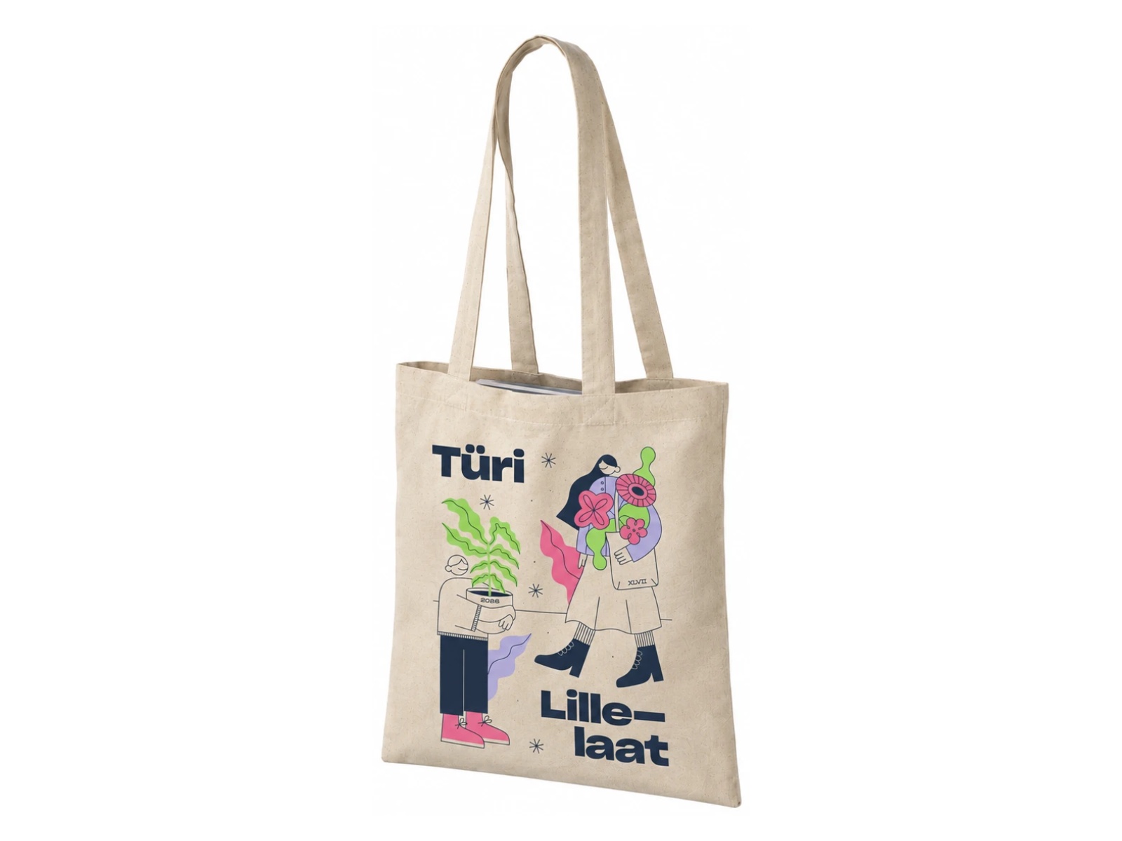 Individuell bedruckte Baumwolltasche, von Dispak für ein europäisches Unternehmen hergestellt